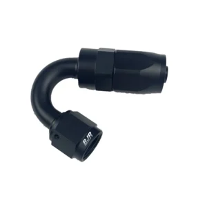 AN10 Swivel Hose End-150° Black