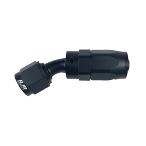 AN8 Swivel Hose End-30° Black