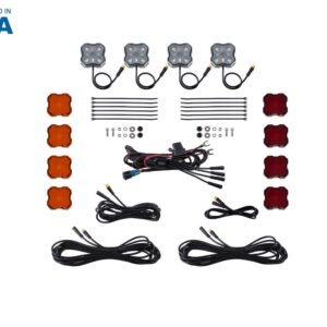 Diode Dynamics Single-Color Rock Light Installer Kit (4-Pack)
